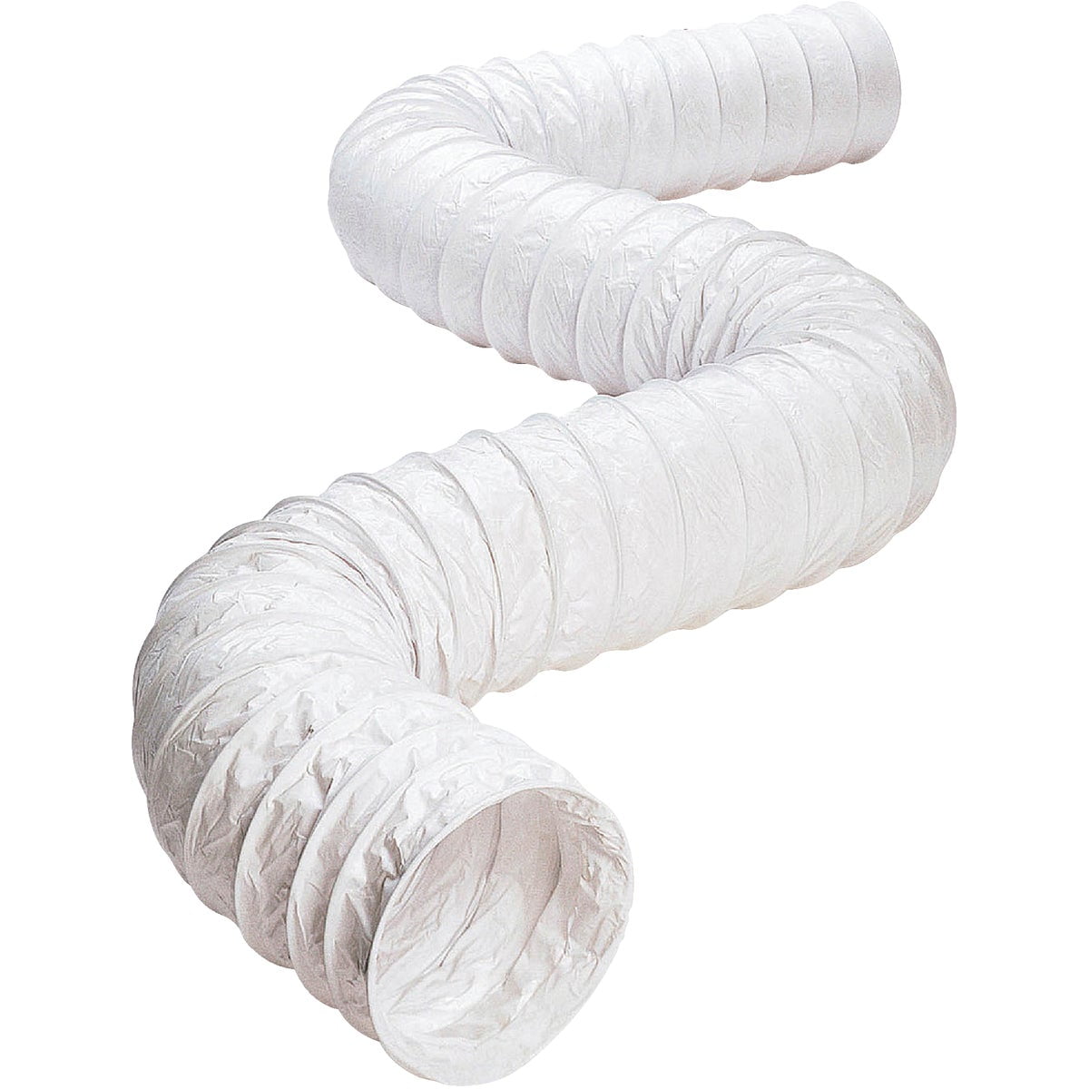 Dundas Jafine FD420ZW White Flexible Vinyl Duct 4 in. x 20 ft. for Dryer Venting