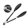 thumbnail image 3 of 2X B Pinzas de Cocina de Silicona de Acero Inoxidable Clip para Barbacoa Herramienta para Cocinar Ensalada Pinzas para Servir Alimentos Piezas de Electrodomésticos de Cocina, 3 of 3