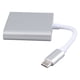 thumbnail image 1 of Eje Del USB C, Mini Estación De Acoplamiento Portátil 3 Del USB C En 1 Poder Del Paladio 60W Para El Proyector, 1 of 7
