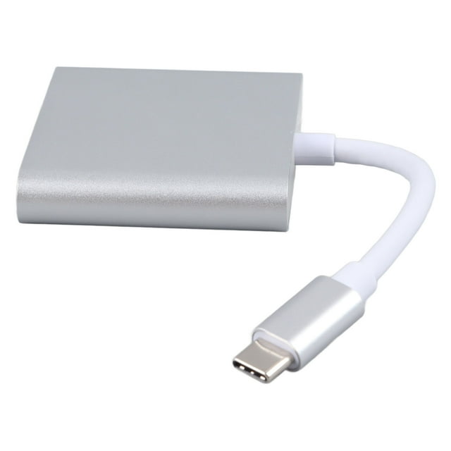 Eje Del USB C, Mini Estación De Acoplamiento Portátil 3 Del USB C En 1 Poder Del Paladio 60W Para El Proyector