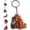 B, variant on Punch Keychain Decoration | Cute Monkey Holding Plush Toy | Protect Punch The Monkey Keychain for Backpack Purse Car Keys(A)