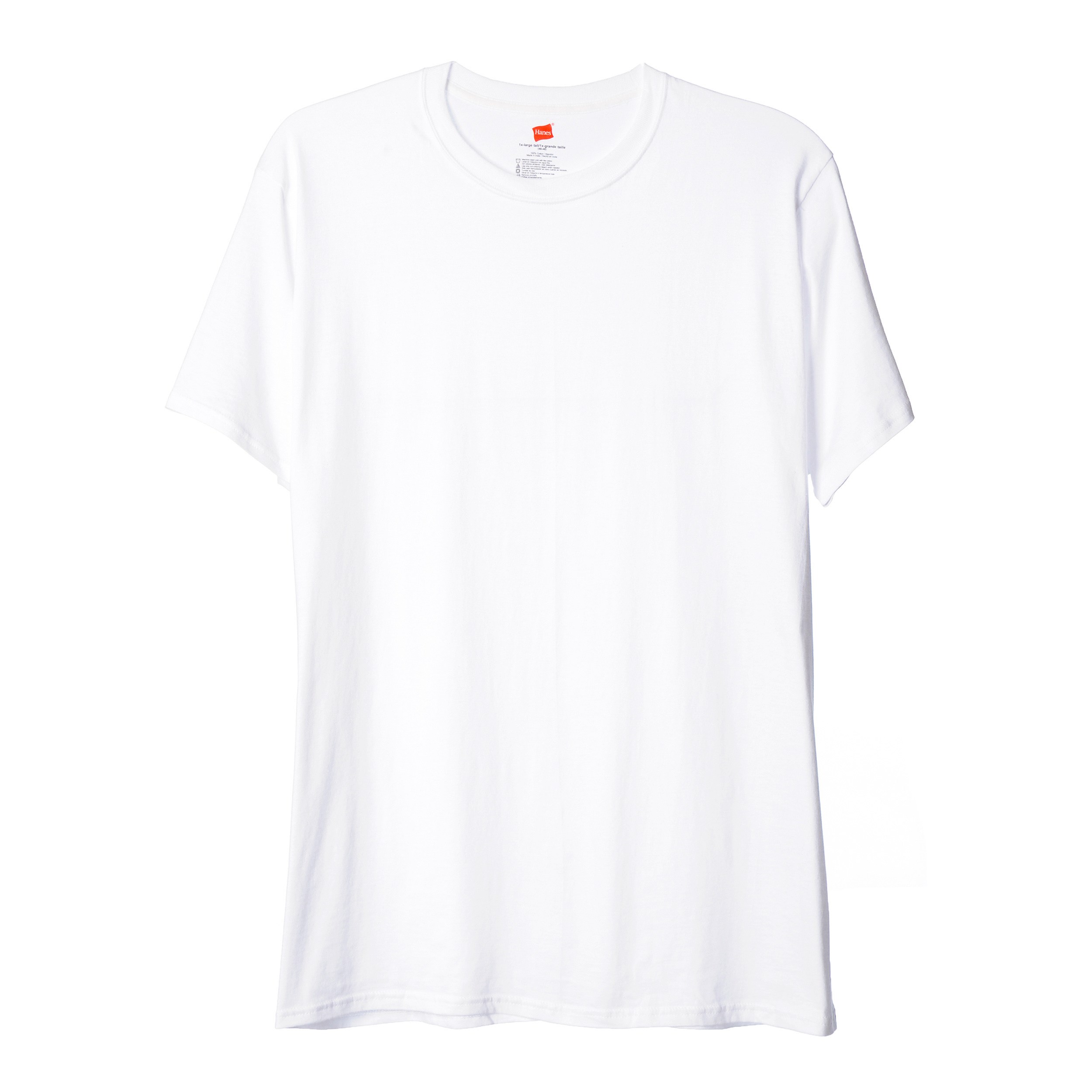 Hanes Men's Big & Tall White Crew Neck Tees (Pack of 3)