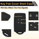 thumbnail image 5 of Funda de llave de coche de TPU negra para Renault Clio - Funda de control remoto de 4 botones, 5 of 6