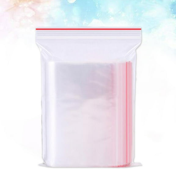 YSNOOWE 100Pcs Waterproof Dustproof Zipper Bags Transparent Storage Solution For Small Items 3.9x5.9in
