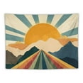 thumbnail image 5 of Creowell Vintage Sun Tapestry for Classroom Rainbow Boho 70s Sunshine Sunset Tapestries Wall Hanging Aesthetic Retro Tapestrys for Living Room Dorm Painting, 5 of 6