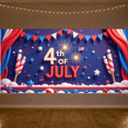 thumbnail image 7 of Red White Blue Fourth of July Celebration Banner Independence Day Patriotic Holiday Decor Fireworks Design for Outdoor Decoration Party Event, 7 of 7