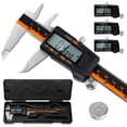 thumbnail image 1 of Digital Vernier Calipers 150mm - High Precision Digital Caliper with Large LCD Screen Micrometer Accuracy Calipers Measuring Tool for DIY & Professionals Inches/MM Conversion, 1 of 5