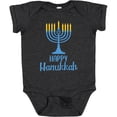thumbnail image 3 of Inktastic Happy Hanukkah with Blue Menorah Boys or Girls Baby Bodysuit, 3 of 5