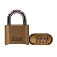 thumbnail image 1 of Scan Brass Combination Padlock, 1 of 1