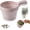 B, variant on Small Dual Layer Draining Basket, Plastic Fruit Colander Strainer for Vegetables Berries Grapes