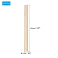 thumbnail image 2 of Unique Bargains 3/8 x 6 Inch Dowel Rods Wood Sticks Unfinished Wooden Dowel Rods Round Dowels Sticks 10 Pcs, 2 of 6