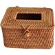 thumbnail image 4 of Caja de papel de ratán, caja de pañuelos, sala de estar de estilo rústico, oficina, automóvil, canasta de almacenamiento, caja de papel, tubo de pañuelos circular, 4 of 4