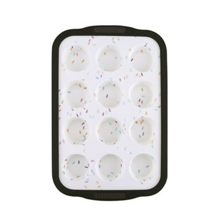 

Joyfeel Silicone Muffin Pan 24 Cups Nonstick Mini Cupcake Pan Easy Release Versatile Baking Mold Practical Kitchen Bakeware