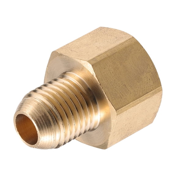 Unique Bargains Pressure Washer Connector Fitting M18x1.5 to M14x1.5 Male and Female Adapter Brass Screw Hose Connector 1Pc