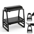 thumbnail image 1 of Reposapiés Arejonner ajustable de doble nivel ergonómico negro, 1 of 6