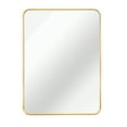 thumbnail image 6 of 24x36 Inch Gold Metal Framed Rectangular Bathrrom Mirror for Wall.(W2203P183175), 6 of 6