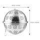 thumbnail image 2 of unbranded Colador De Té De Acero Inoxidable Con Gancho Para Té En Oficina O Casa Color Plata, 2 of 8