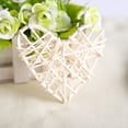 thumbnail image 4 of 5 pcs/Bag Heart Shape Sepak Takraw Rattan Ball Handicraft Party Wedding Room Decor(White), 4 of 6