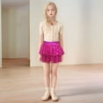 thumbnail image 2 of TOOYOU Girls Dresses Mesh Sequin Skirt Short Skirt For Stage Performance Toddler Girls Stretchy Play Sundress ,Pink, 2 of 4