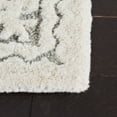 thumbnail image 3 of SAFAVIEH Micro-Loop Antonio Medallion Area Rug, Grey/Ivory, 5' x 5' Square, 3 of 7
