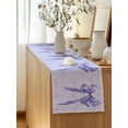 thumbnail image 5 of Table Runner 90 Inches Long for Kitchen Dining, Purple Bow Dresser Scarf Farmhouse, Dining Table Decorations for Wedding/Parties, Cute Bowknot Simple Pure Color 13 x 90 In, 5 of 8
