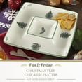 thumbnail image 2 of Spode Christmas Tree Square Chip & Dip, 2 of 7