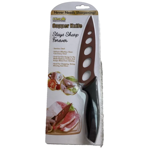 Copper Knife 10" Home Innovations, Never Needs Sharpening, New Pkg, Free Shippng