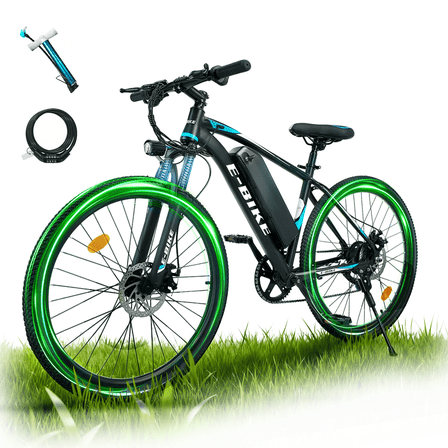 Bycyla Electric Bike for Adults with 750W Brushless Motor,25MPH,Commuting Electric Mountain Bike with 576Wh Removable Battery,7-Speed, 26" Tires and Front Fork Suspension,Lightweight Ebike,40 Miles
