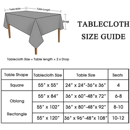 Heibinrectangle Table Cloth Linen Farmhouse Tablecloth Non Slip Water Resistant Wrinkle Free Cover For Kitchen Dining Outdoor Patio Party Buffet Oblong 55 X 84 Inch 6 8 Seats L Canada Table Cloth Linen Farmhouse Tablecloth, What Size Table Cloth For 8 Seater