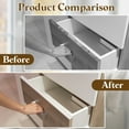 thumbnail image 5 of 6Pack Cabinet Door Protector, 18" x 1/2" Edge Guard Slip-on Drawer Edge Protector for 5/16"- 1/2" Thick Kitchen Cabinets Door, White, 5 of 6