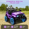 thumbnail image 2 of 12V Ride-On Truck with Remote Control - 2WD Battery-Powered Toy Car with Spring Suspension & LED Lights, 2 of 6
