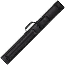 OKKO Billiard Pool Cue Hard Oval Deluxe Case Faux Crocodile Leather Black 2x2
