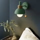 thumbnail image 5 of Cateissary Lámpara de pared elegante de hierro para dormitorio, instalación sencilla y moderna, luz nórdica para pared de habitación Iluminación y accesorios verde, 5 of 6