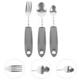 thumbnail image 3 of SHISUYAN 1 Set Anti Shaking Spoon Fork Set for Arthritis Sufferers Dishwasher Safe Kitchen Tools, 3 of 8