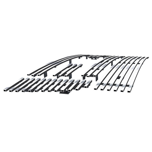 APS Premium Stainless Steel Chrome Billet Grille Grill Insert Compatible with Ford Ranger 2006-2012 FX4 XL XLT Combo N19-A37776F