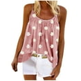 thumbnail image 2 of Plus Size Tank Tops for Women Fashion Summer Print Casual Sleeveless Round-Neck Vest Camis Blouse Tops Womens Tank Tops Loose Fit, Summer Sale!, 2 of 8