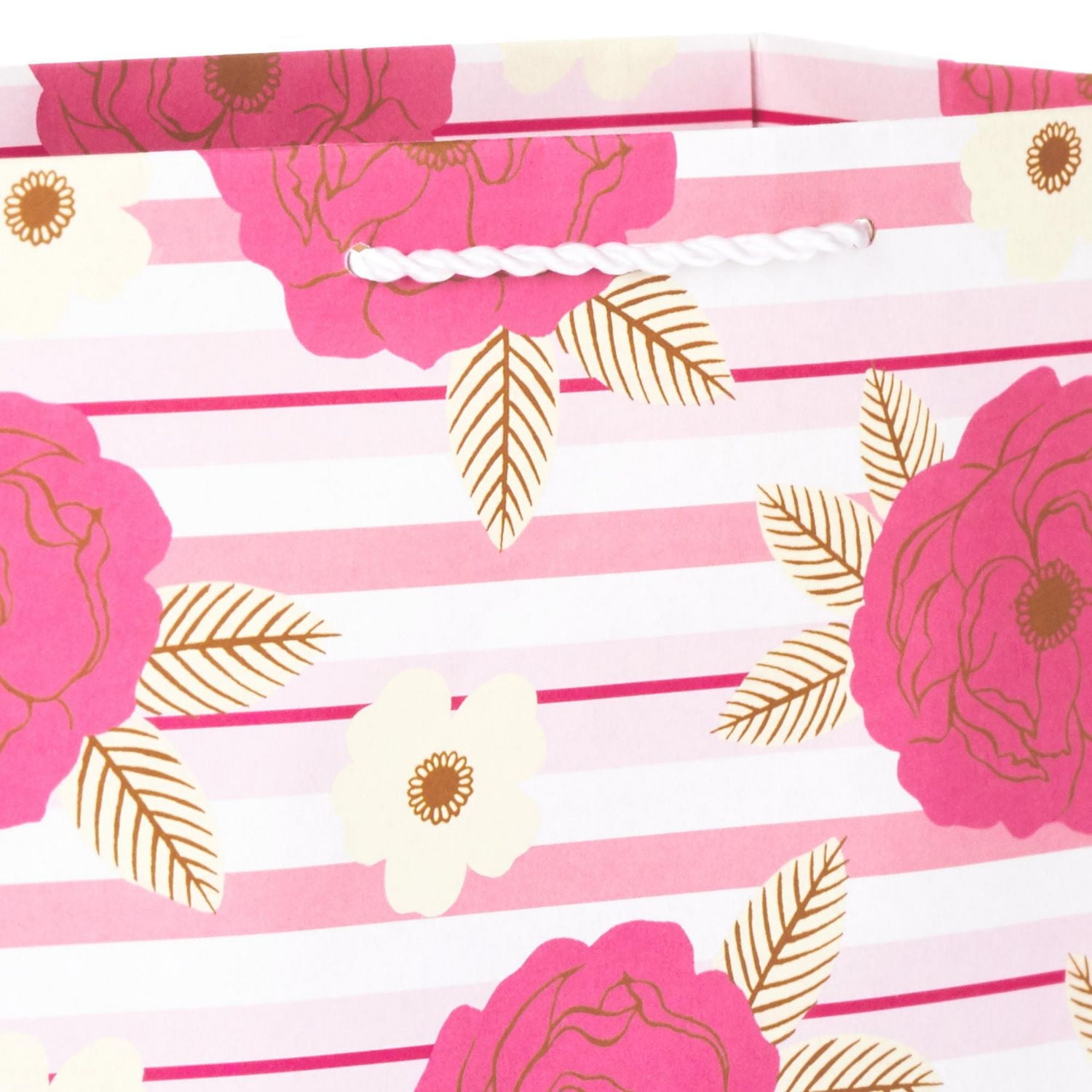 Paquet de 3 grands sacs-cadeaux de 11 po – Hallmark (« Happy Mother's Day », pois roses, fleurs roses)