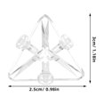 thumbnail image 2 of FENGGUIQU 12Ud Fijaciones De Acrílicas Claras Con Triangular Para Gabinetes Y Vitrinas, 2 of 8