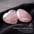 thumbnail image 3 of NOGIS 20 Pcs Rose Quartz Heart Crystals Natural Crystal Polished Healing Cute Mini Pocket Stones Palm Thumb Love Gemstones Set Reiki Energy Balancing Meditation Valentine's Day Gift (Pink), 3 of 7