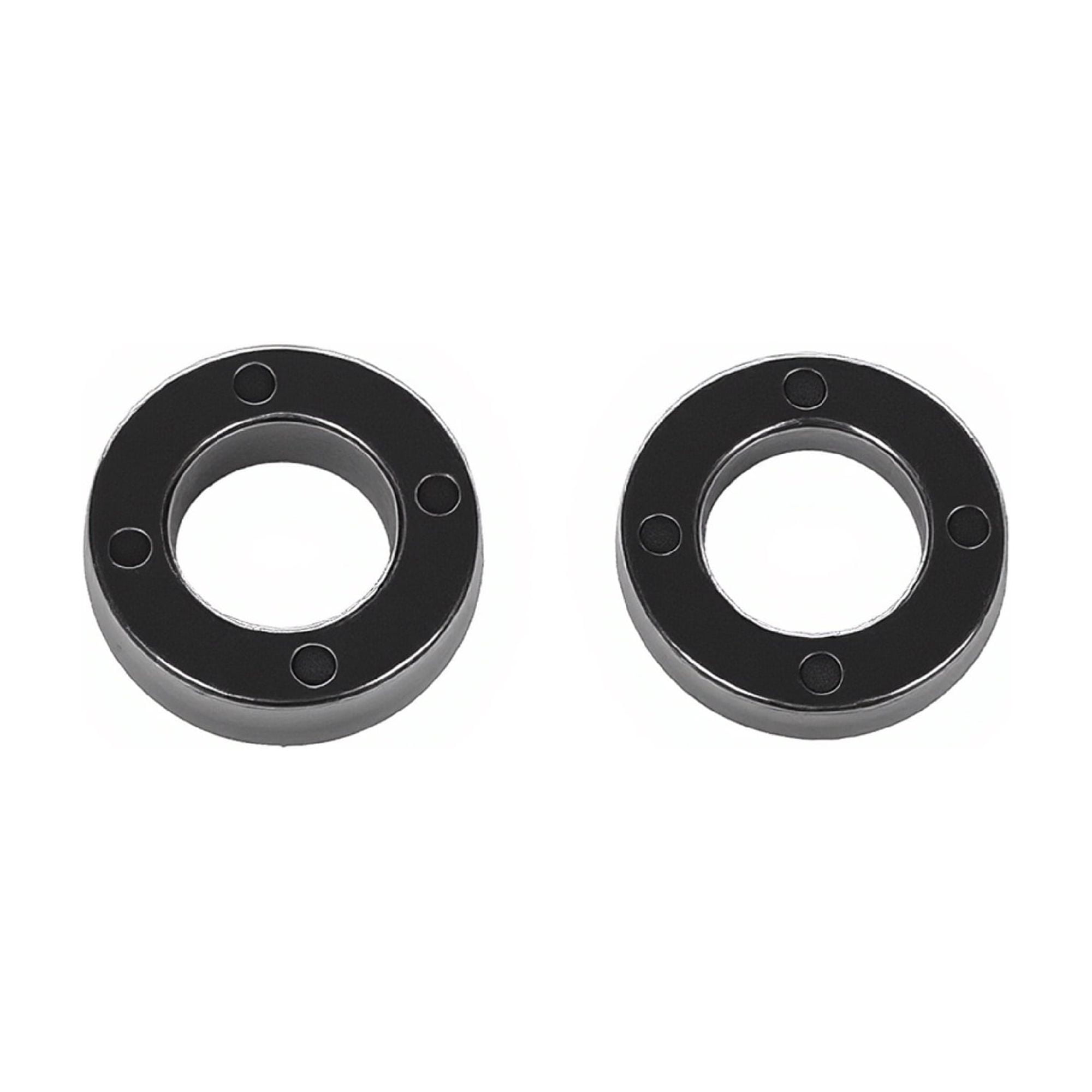 Leumius Set of 2 11x6.00-5 Smooth Tire and Wheel, 11x6-5 Solid Rubbe Riding Lawn Mower Tire with Rim, 3/4" Bearing, 5.8" Centered Hub, Smooth Tread Solid Tire for Zero Turn Mowers