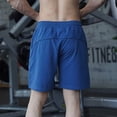 thumbnail image 4 of Sngxgn Men's Classic Cargo Shorts Lightweight Stretch Hiking Shorts Casual Wear Work Shorts with Pockets(Blue,M), 4 of 5
