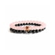 thumbnail image 2 of Jumpingount de cuentas Muñequera Colgante de mano Negro mate Mano de obra fina Color brillante Joyería de moda Ornamento unisex Ropa, zapatos y accesorios Miscelánea rosa+negro Jumpingount AP019193-03, 2 of 6
