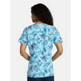 thumbnail image 3 of Disney Stitch Women's Graphic Scrub Top, Sizes S-3XL, 3 of 5
