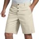 thumbnail image 1 of Pantalones cortos de lino con botones para hombre: cintura elástica, cordón, poliéster transpirable, pierna recta, tallas S-XXXL para primavera/verano, 1 of 5