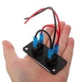 thumbnail image 3 of KAKOWELY Toggle Switch Panel 2 Gang Switch Panel Automotive Rocker Switch Panel For Vehicle Marine Boat Switch Panel Automotive Switch Panel,2.87X"X2.76"X1.38", 3 of 5