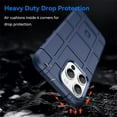 thumbnail image 3 of for Apple iPhone 15 Pro Case for Man, Heavy Duty Shockproof Phone Case Support Wireless Charging Cover for iPhone 15 Pro HD Blue, 3 of 16