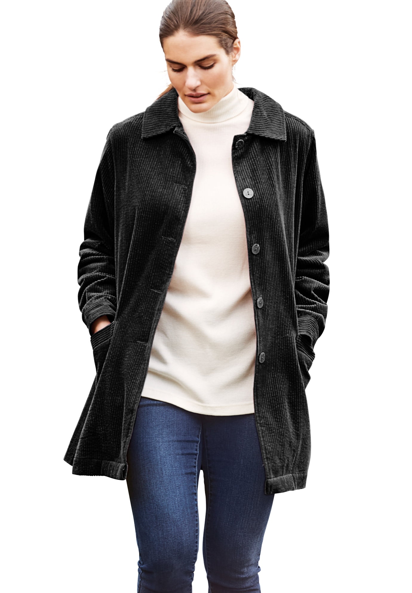 corduroy jacket womens plus size