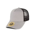 thumbnail image 1 of TopHeadwear Jersey Knit Five Panel Pro Style Mesh Back Caps, Grey/Black, 1 of 2