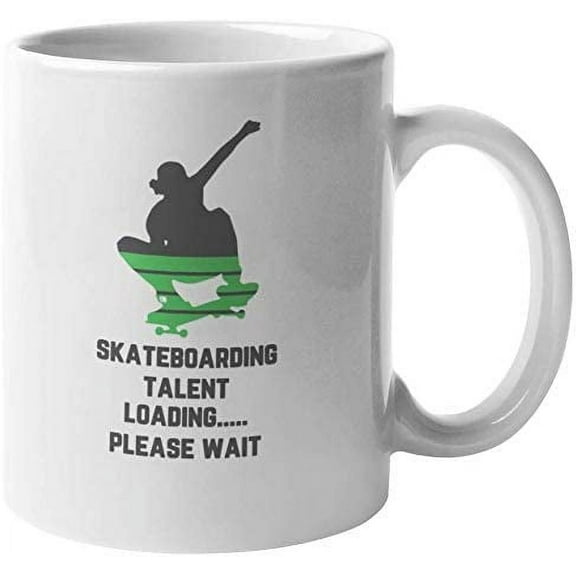 Skateboarding Talent Loading Skateboard Coffee & Tea Mug for Skaters (11oz)