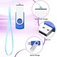 thumbnail image 3 of Unidades flash USB Aoriher de 256 MB USB 2.0, paquete de 50 con cordones, 3 of 7